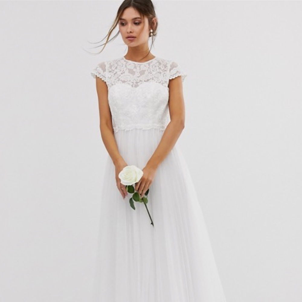 ASOS EDITION embroidered bodice wedding dress
